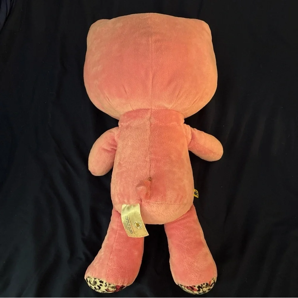 Build A Bear Hello Kitty Winking Pink Leopard 18” Plush Stuffed Animal No Bow